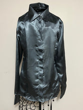 Hidden Zipper Sateen Satin 100% Polyester Shirts Vivid Colors