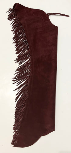 Burgundy Suede Adult Medium Long New