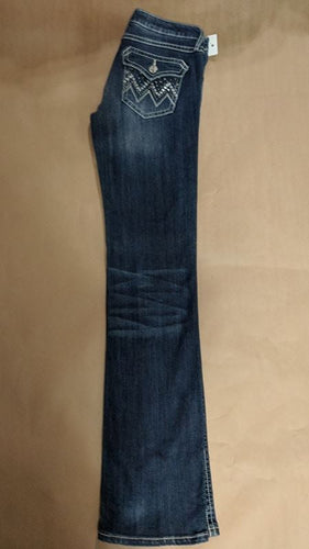 R Rock 47 Jeans size 5/6X36 Bootcut, EUC