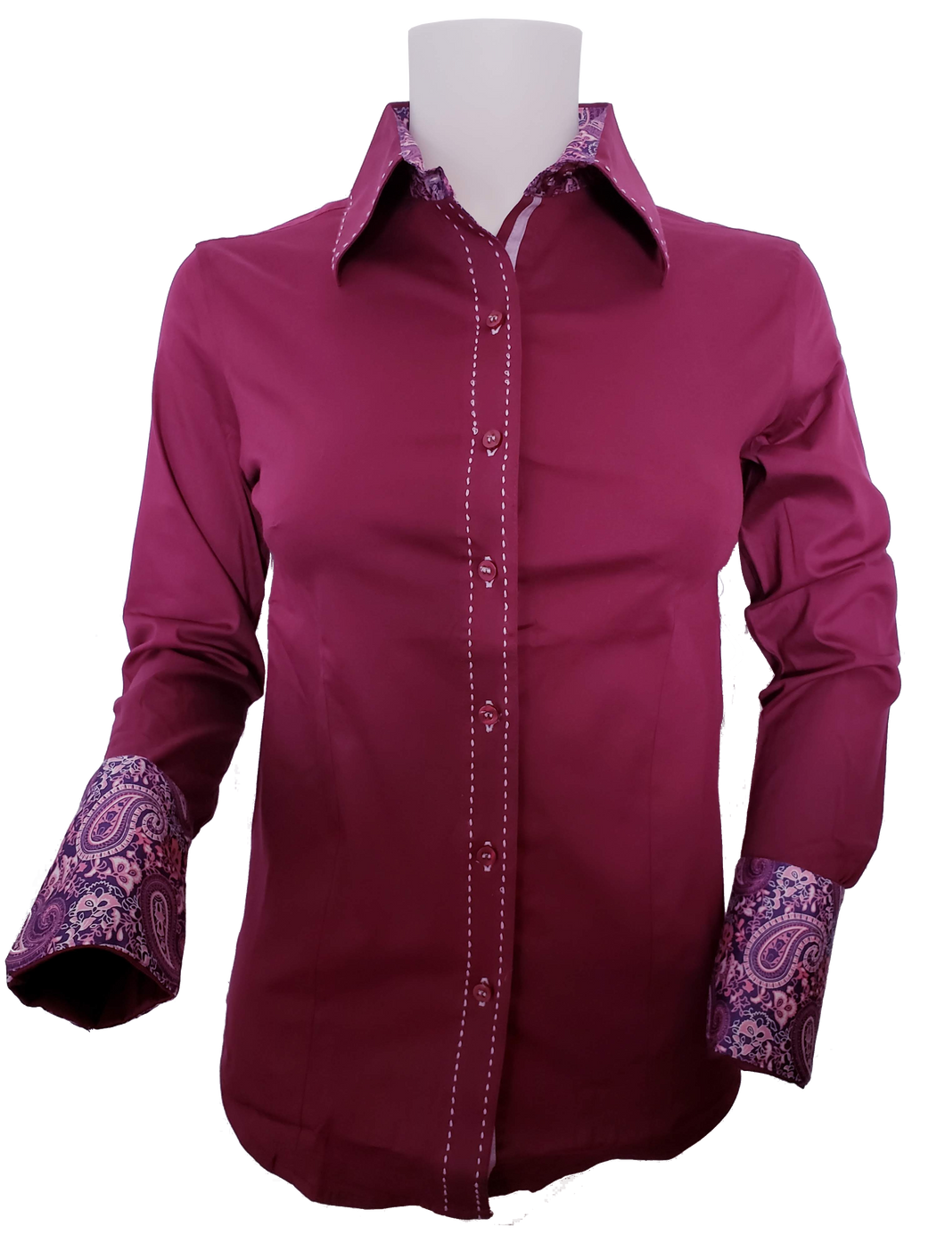 PLUM CONTRAST SHIRT