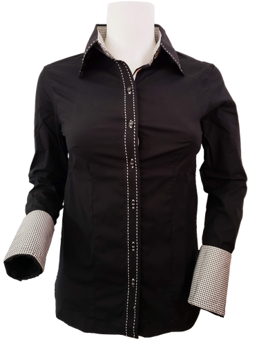 BLACK CONTRAST SHIRT